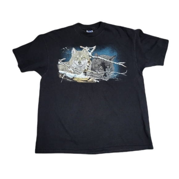 Hanes Other - Hanes Men's Vintage shirt Size XL Wolf design
